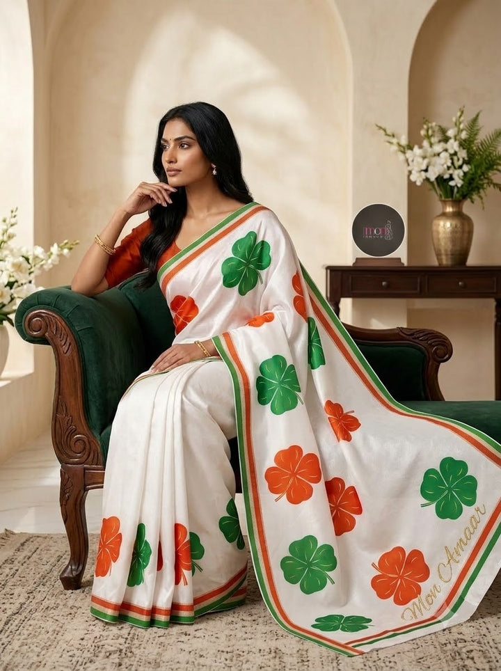 Unity Weave Fancy Silk Independence Saree