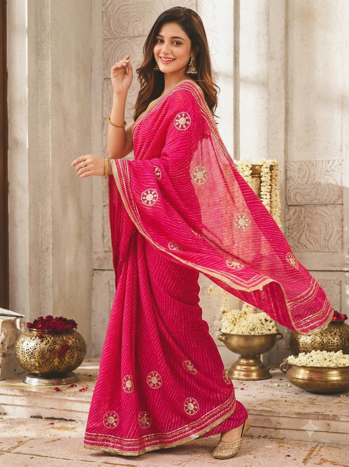 Mon Amaar Gulnaar Kaccha Gota Patti Saree