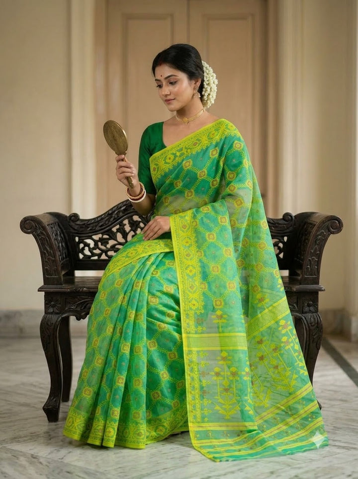 Pujar Shaj Bengal Jamdani Saree