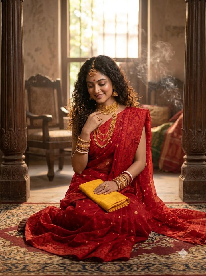 Gouri’s Grace Jamdani Saree
