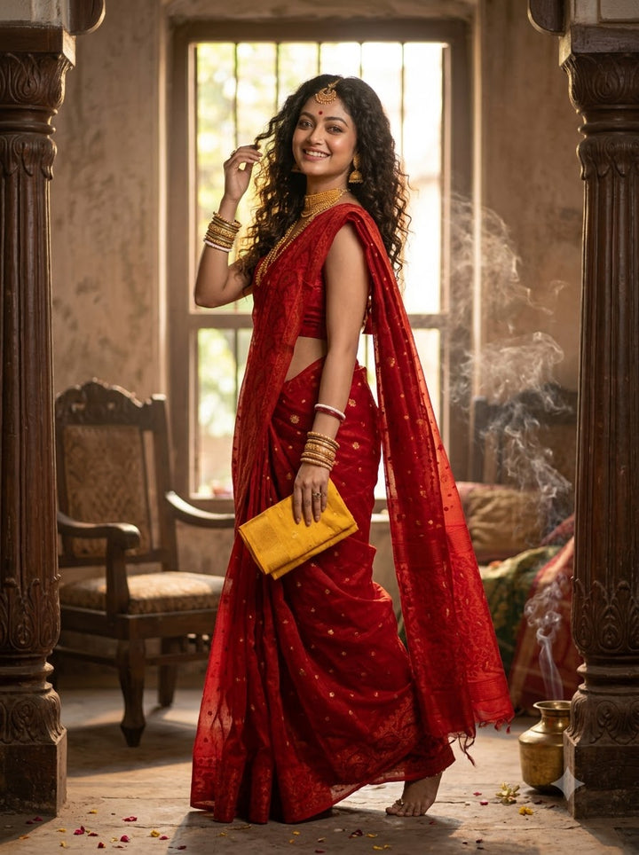 Gouri’s Grace Jamdani Saree