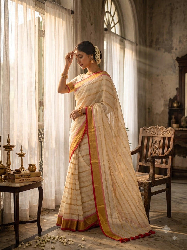 Sarvamangala Mul Cotton Saree 🌸