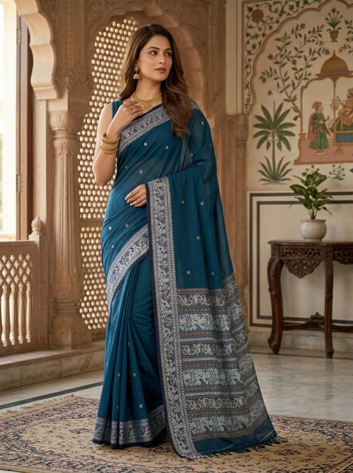 Ethereal Epics Cotton Baluchari Saree