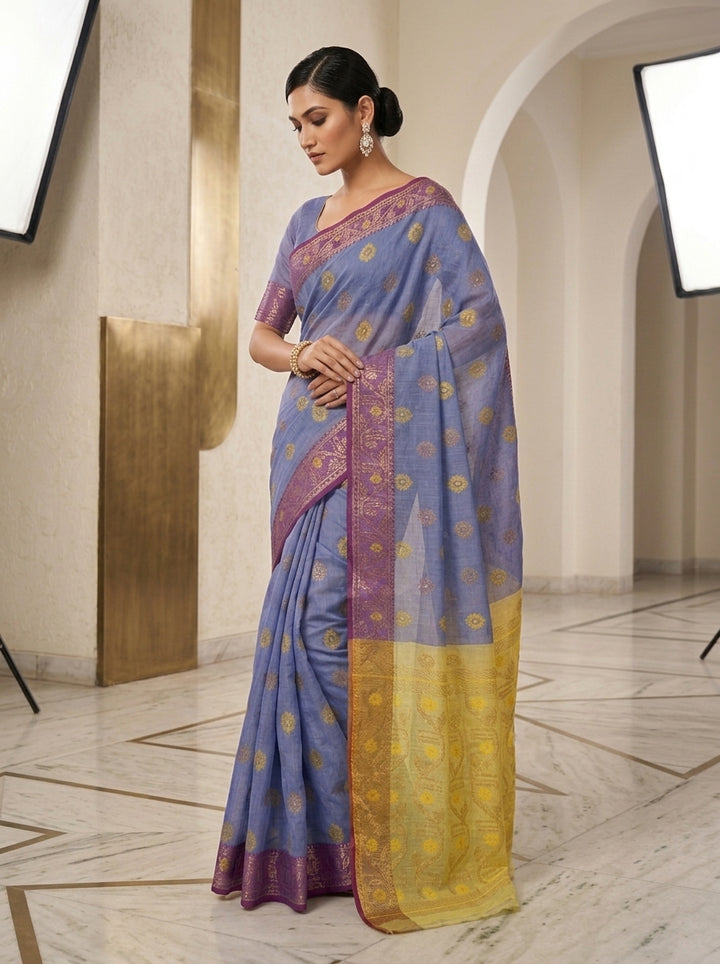 Suvarna Shobha Bengal Jamdani Saree