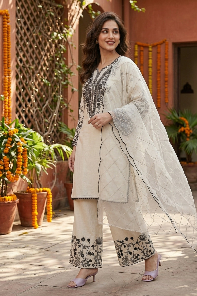 The Pastel Edit Partywear Kurti Set