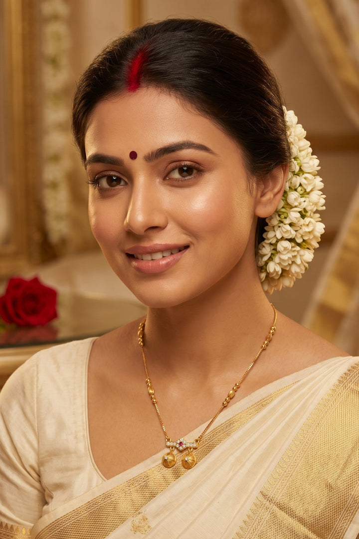 Suhagan Look-Gold Plated Mangal sutra