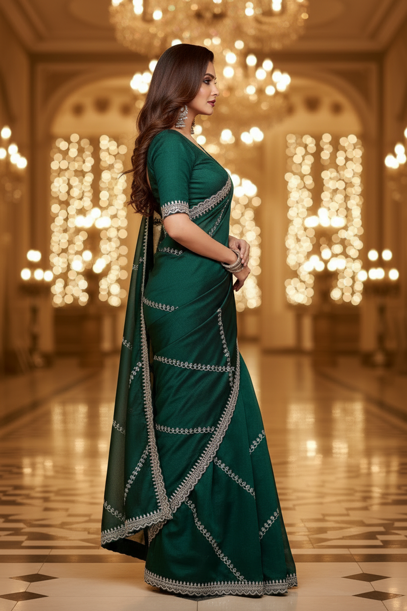 Passion With Fancy Silk Saree
