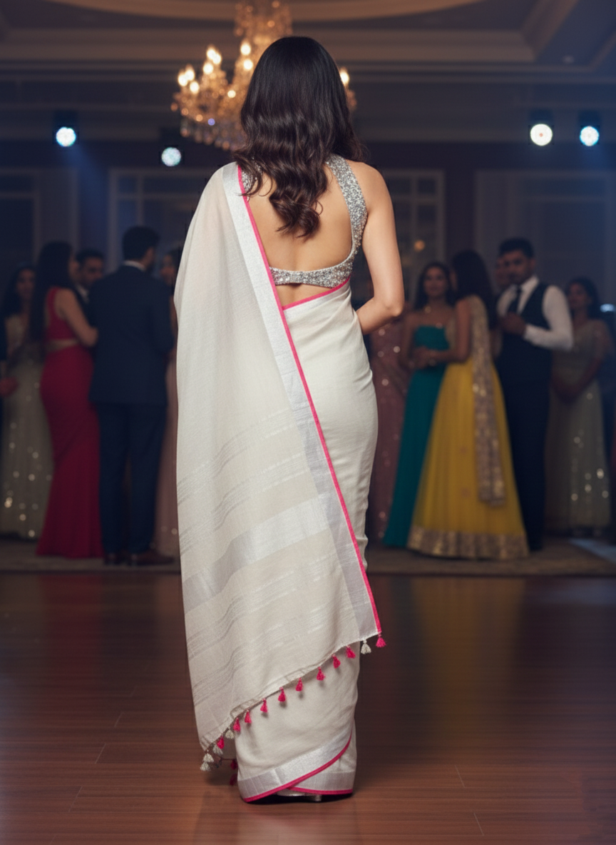 Famous Cotton Linen Saree