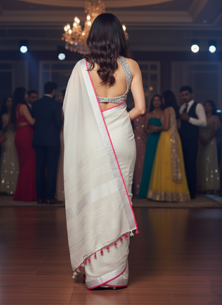 Famous Cotton Linen Saree
