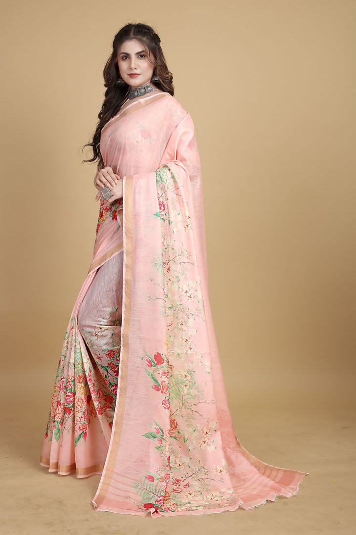 Meadow of Roses Fancy Chanderi Saree