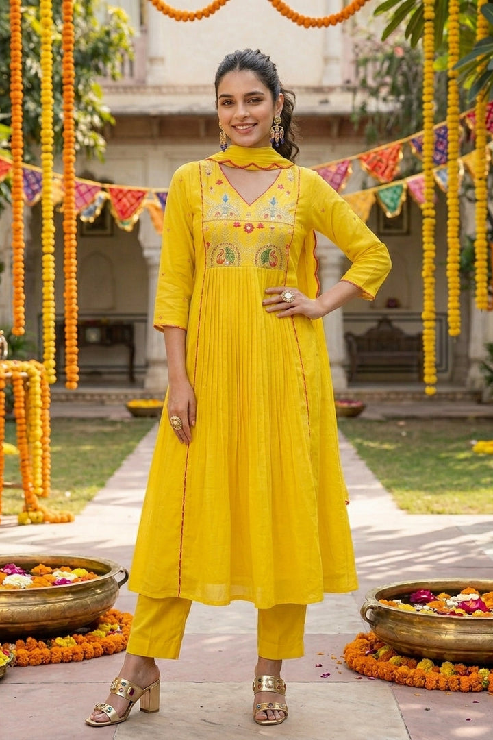 The Wavelet Cotton Kurti Set