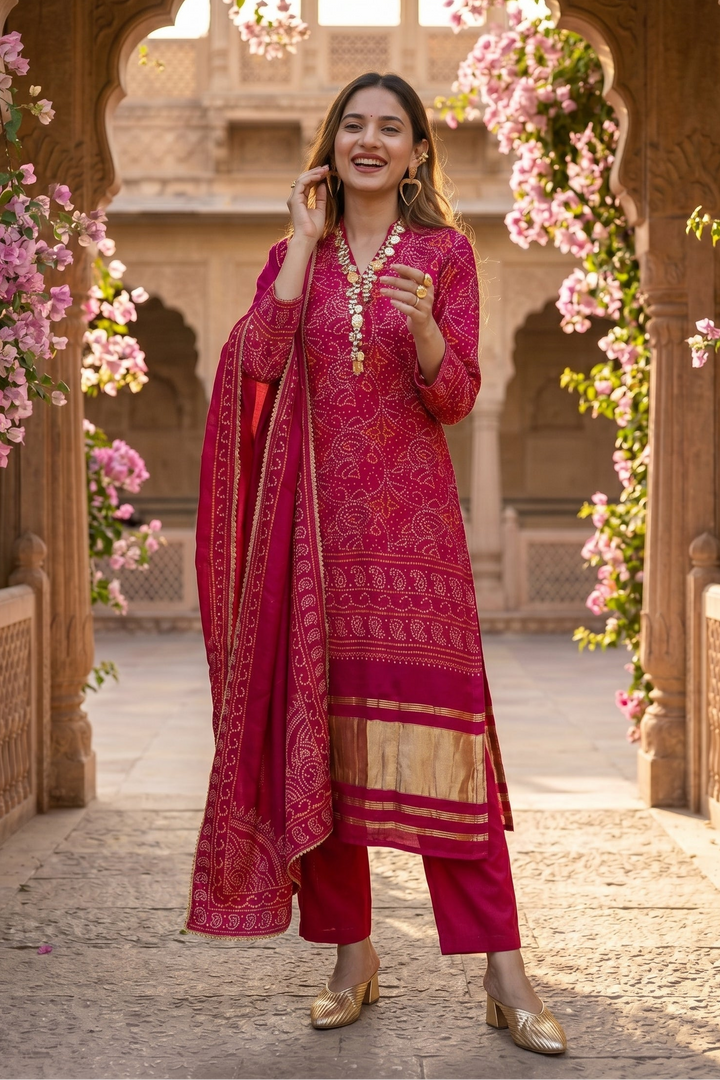 Raining With Me Silk Kurti Set