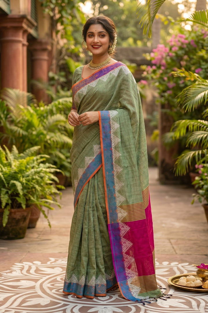 Mrinalika Khadi Cotton Saree