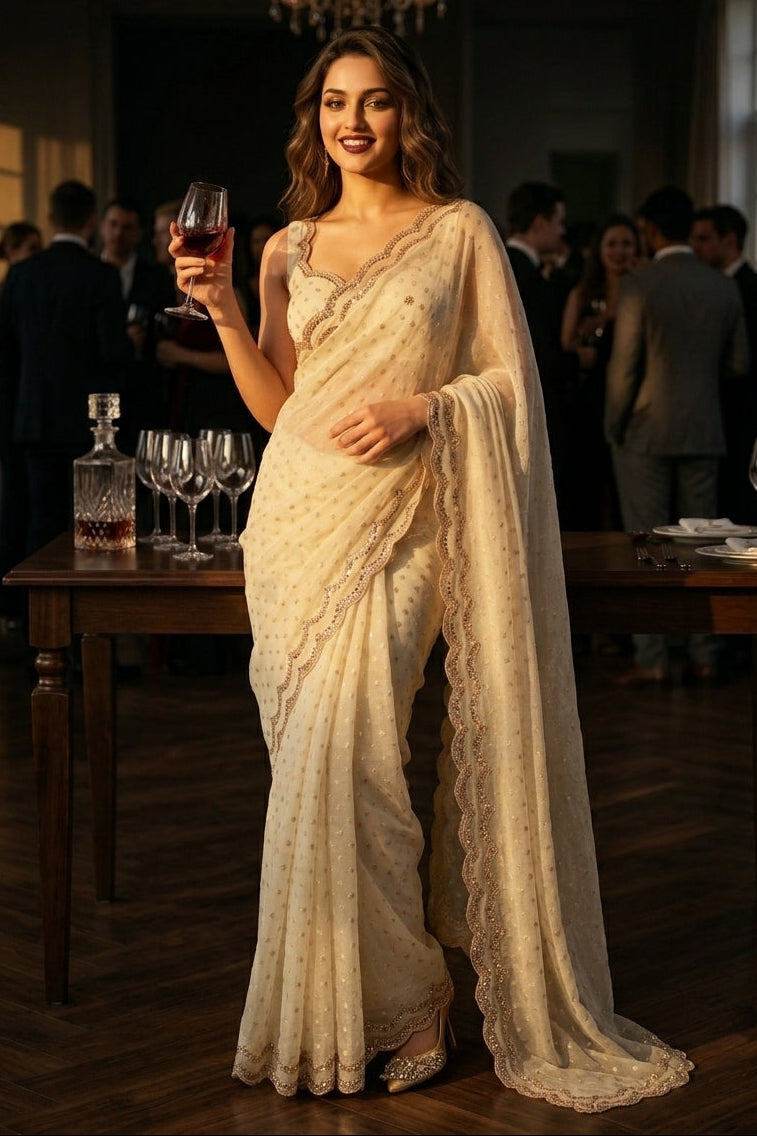 Shine Crystal Silk Saree