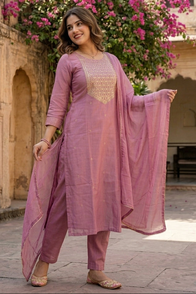 An Ode To Tradition Rayon Kurti Set