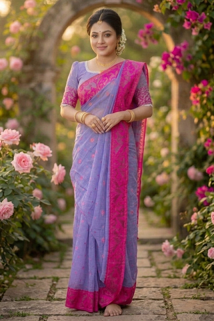 Golapi Golpo Bengal Jamdani Saree