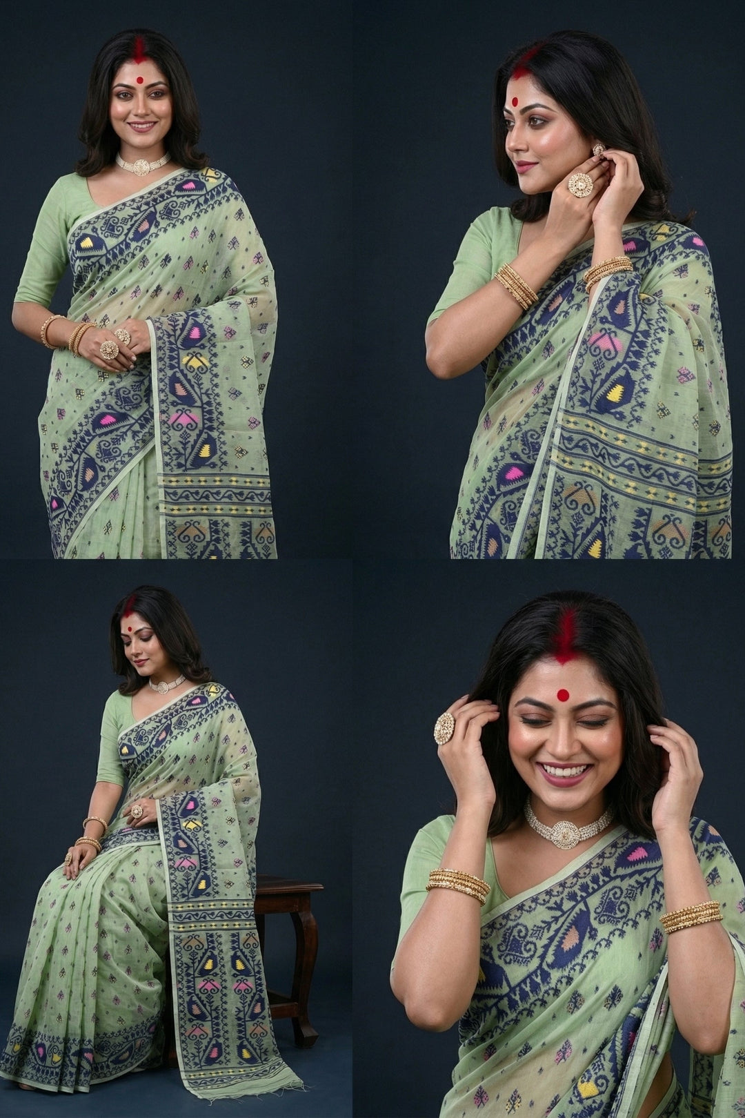 Sudarshana Dhakai Jamdani Saree