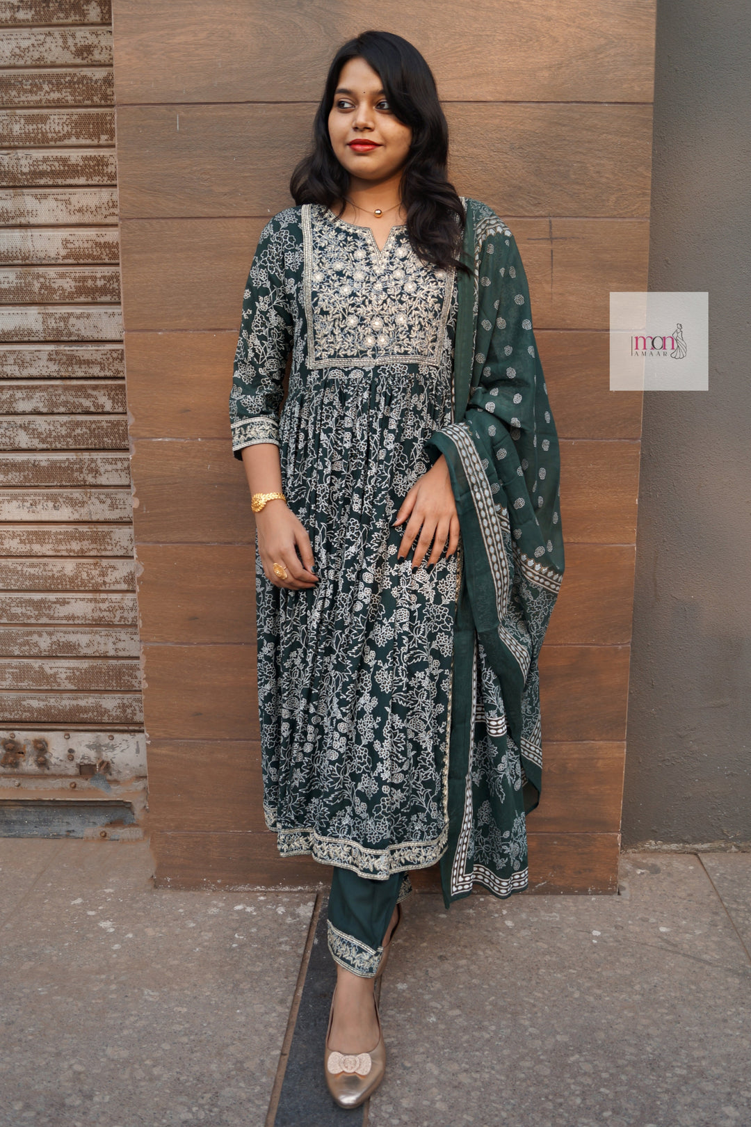 Festive Feels Naira Cut Kurti Set