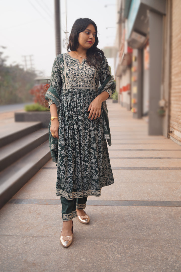 Festive Feels Naira Cut Kurti Set