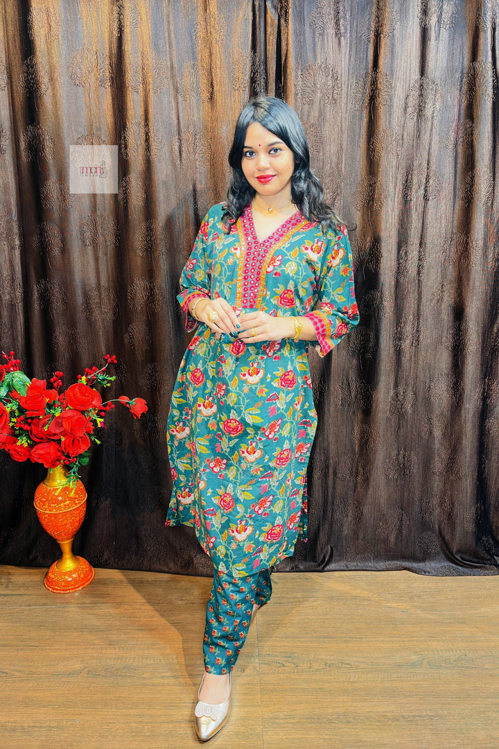 Crafted For Comfort -Cotton Kurti Set