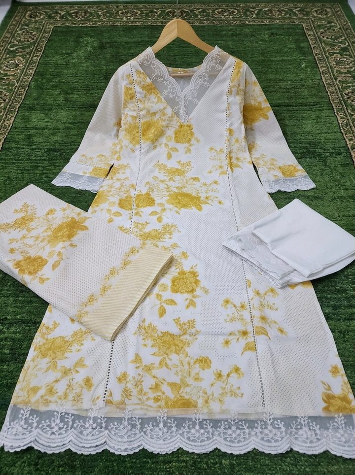 Daisy Dew Ensemble Cotton Kurti Set