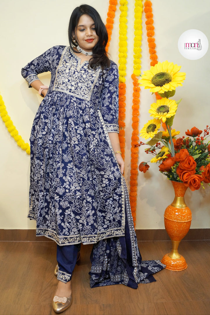 Festive Feels Naira Cut Kurti Set