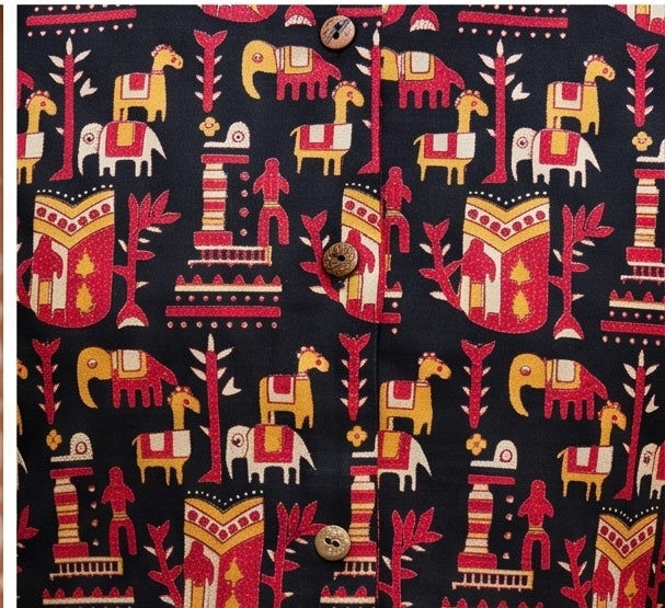 Aaranya – Tribal Print Cotton Vest Kurti