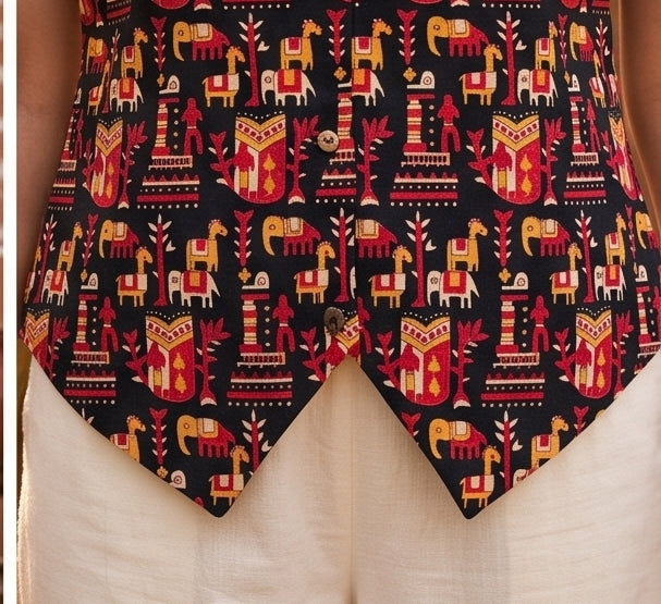 Aaranya – Tribal Print Cotton Vest Kurti