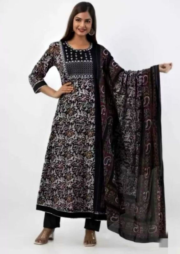 Most Loved Jaipuri Anarkali Kurti Set