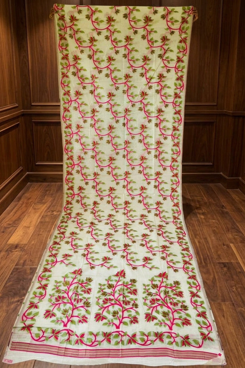 Kusumita (কুসুমিতা) Cotton Silk Saree