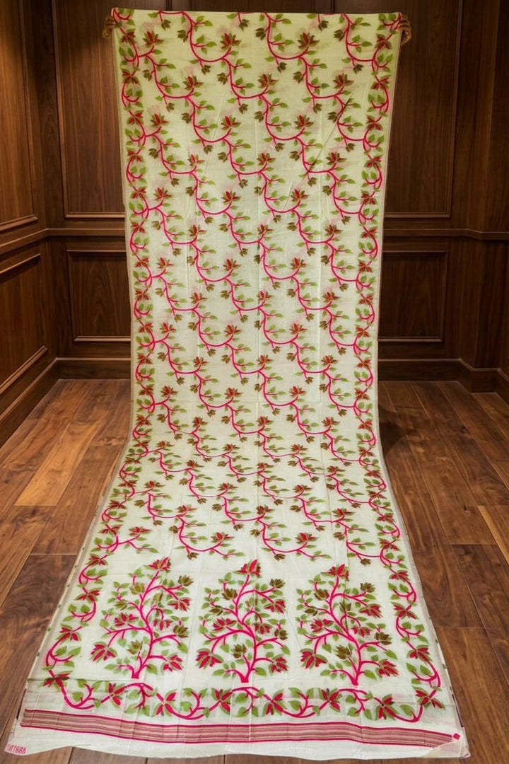 Kusumita (কুসুমিতা) Cotton Silk Saree