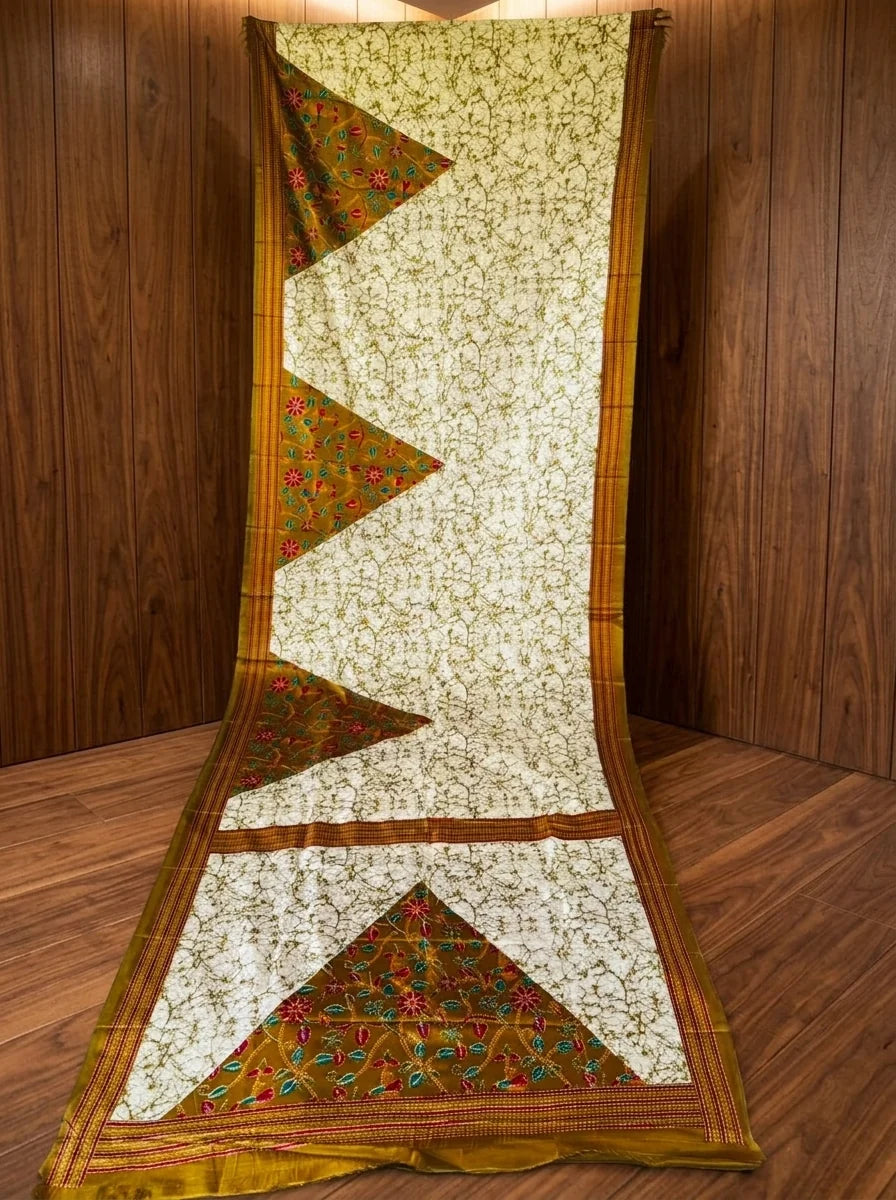 Trikon Ranga Fancy Silk Saree