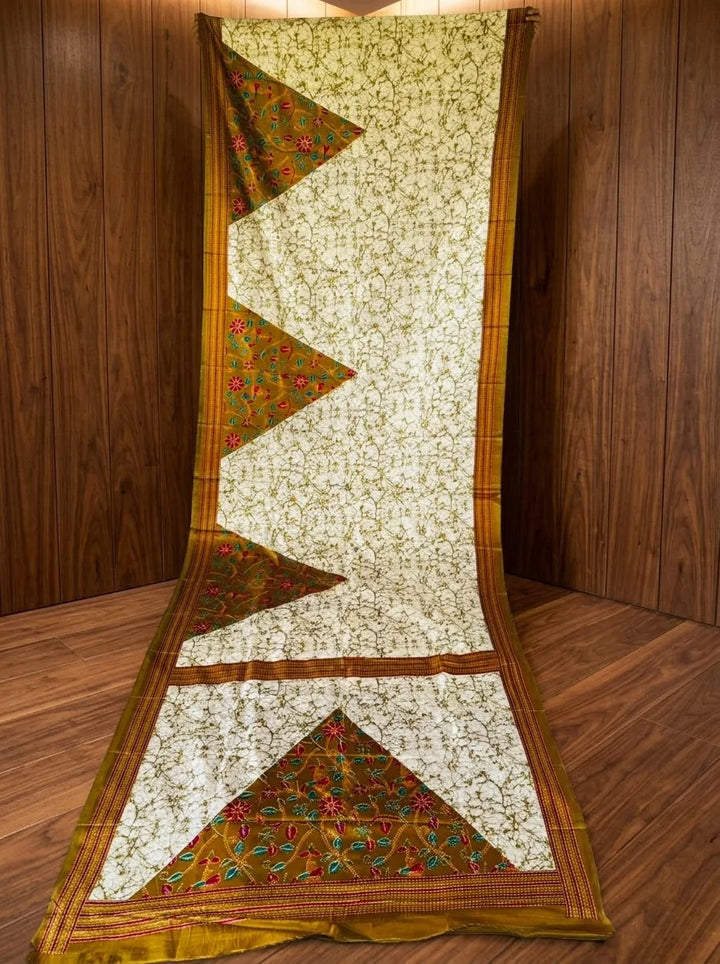 Trikon Ranga Fancy Silk Saree