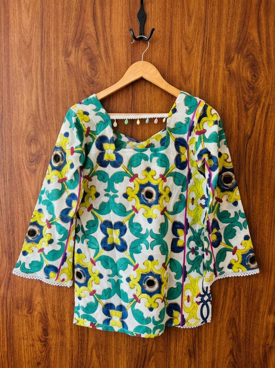 Happiness Bubble-Pure Cotton Kurti