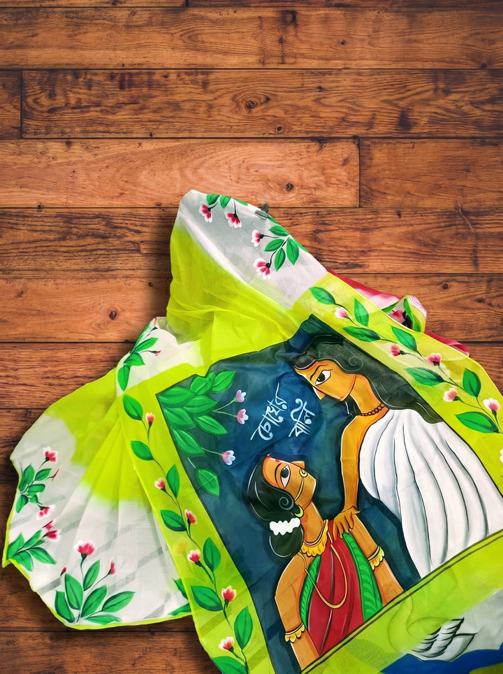 Transformation Hand Painted Kota Saree