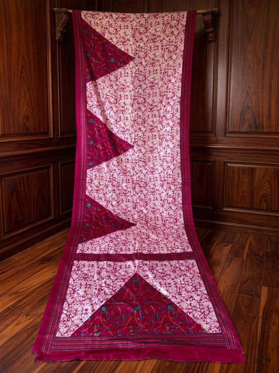 Trikon Ranga Fancy Silk Saree