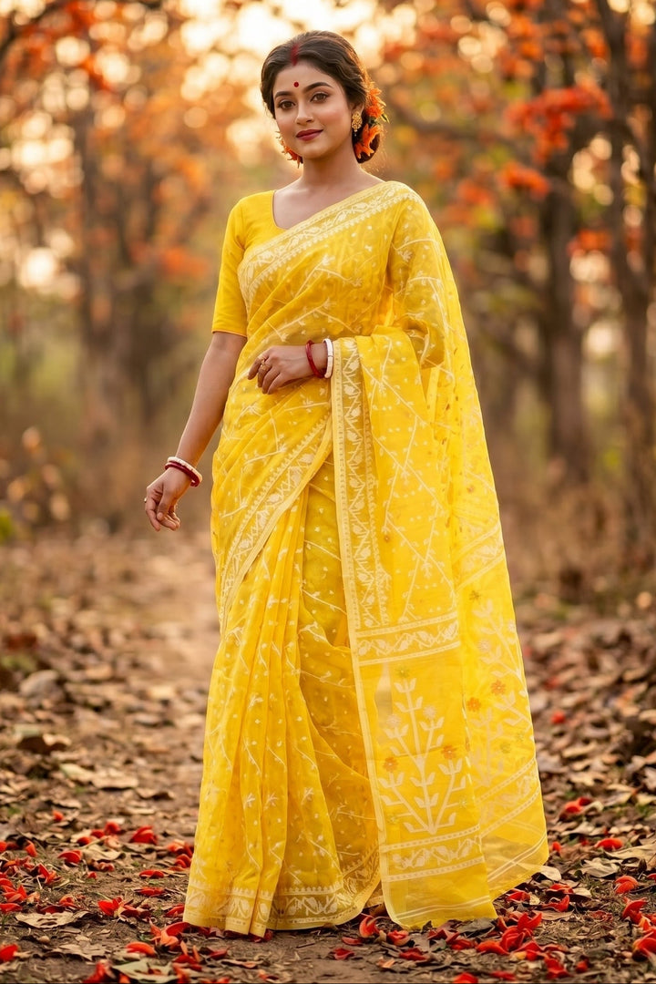 Chandraboli Jamdani Saree
