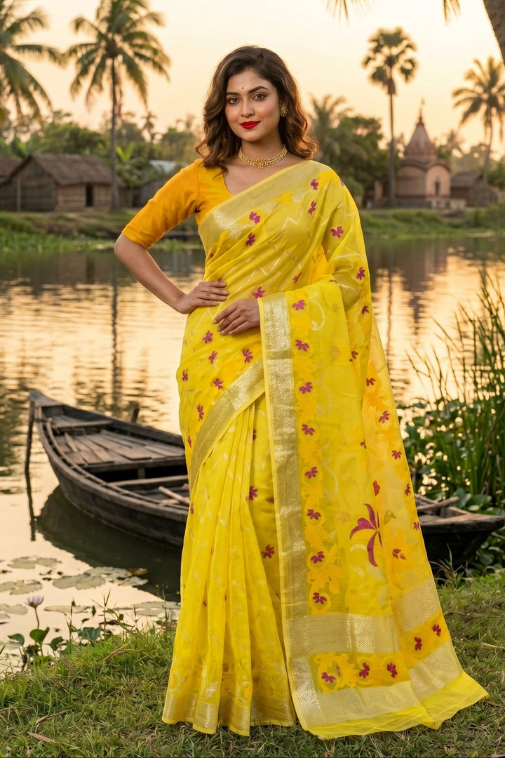 Nirjharini Dhakai Jamdani Saree