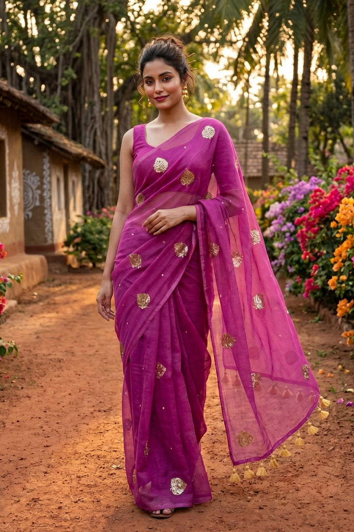 Bosonto Bilash Mul Cotton Saree