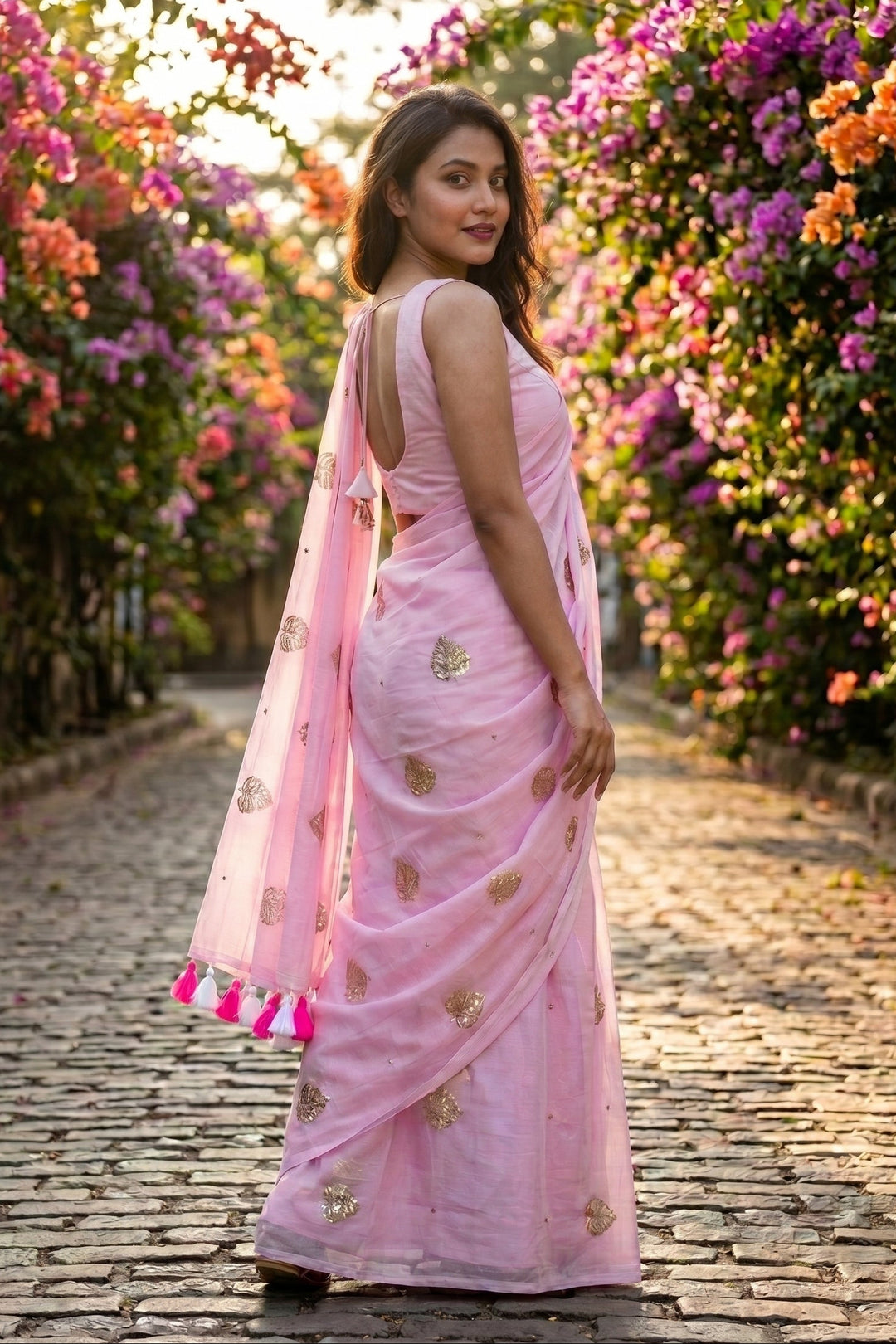 Bosonto Bilash Mul Cotton Saree
