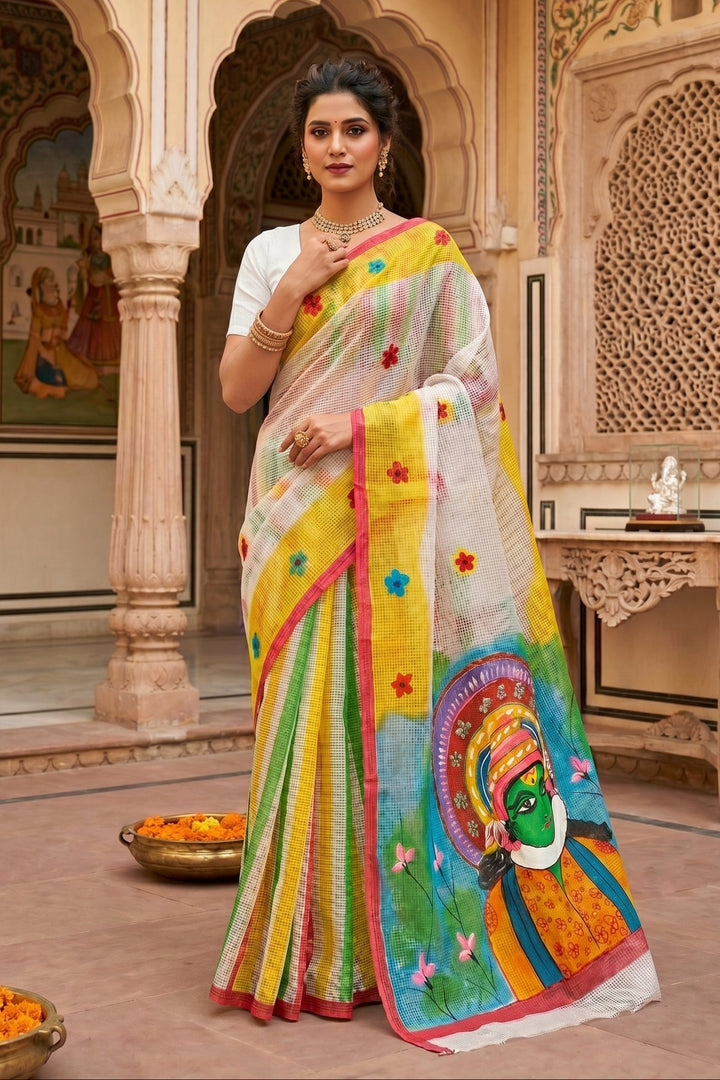 Transformation Hand Painted Kota Saree