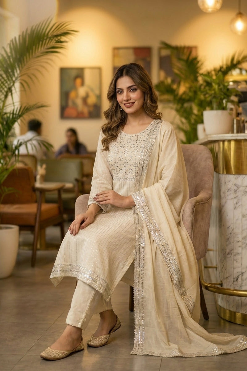 Endless Grace Cotton Kurti Set