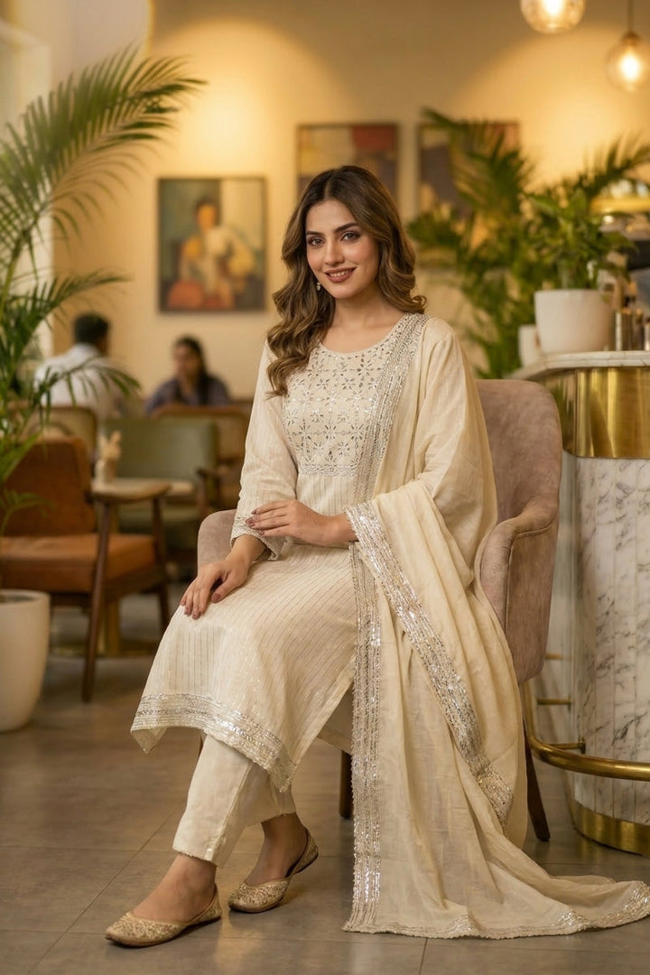 Endless Grace Cotton Kurti Set