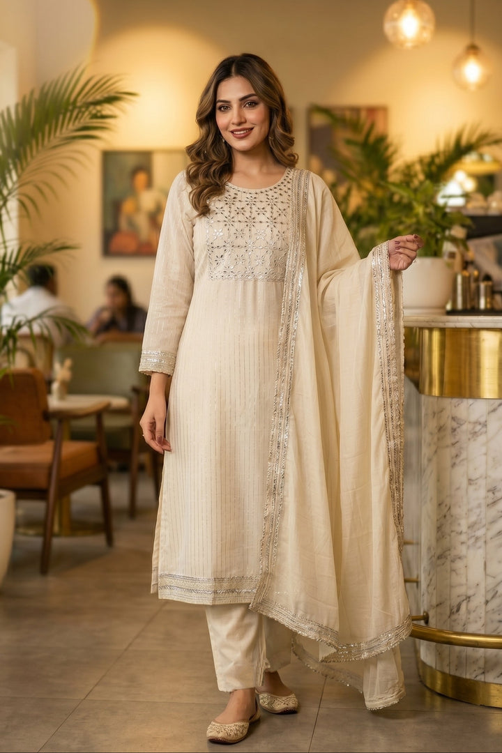 Endless Grace Cotton Kurti Set