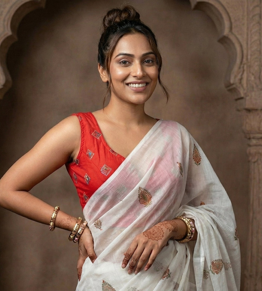 My Date Look-Designer Blouse