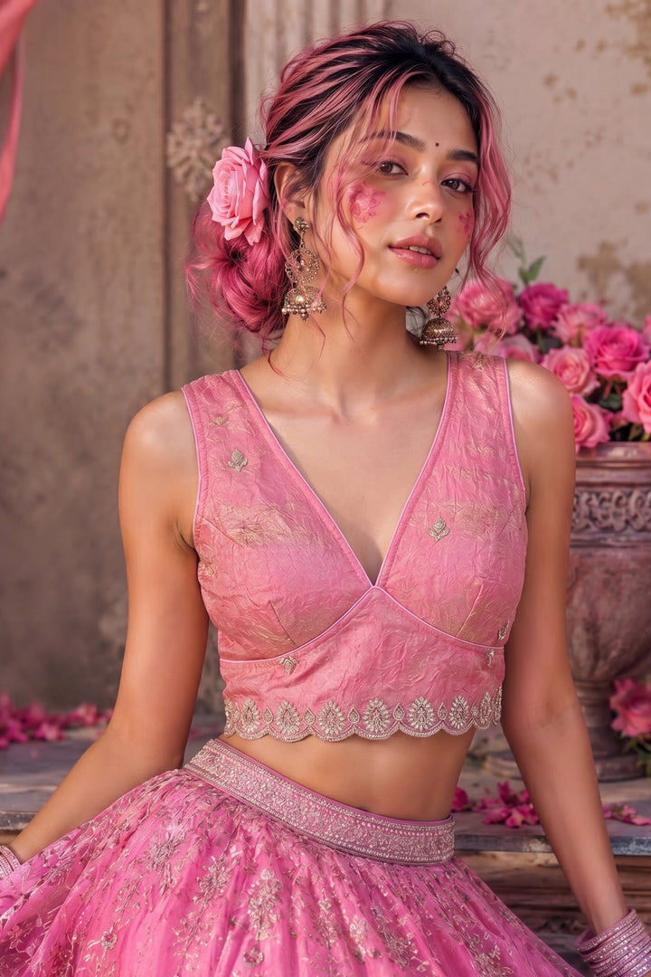 Shades Of Rose-Fendy Silk Blouse
