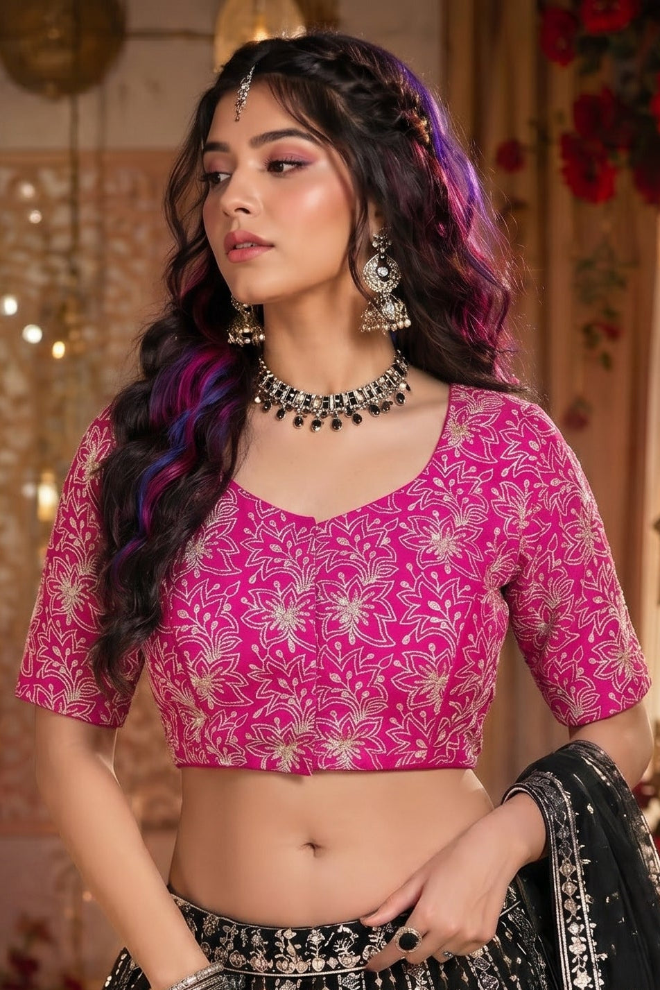 Organza Twist- Designer Organza Blouse