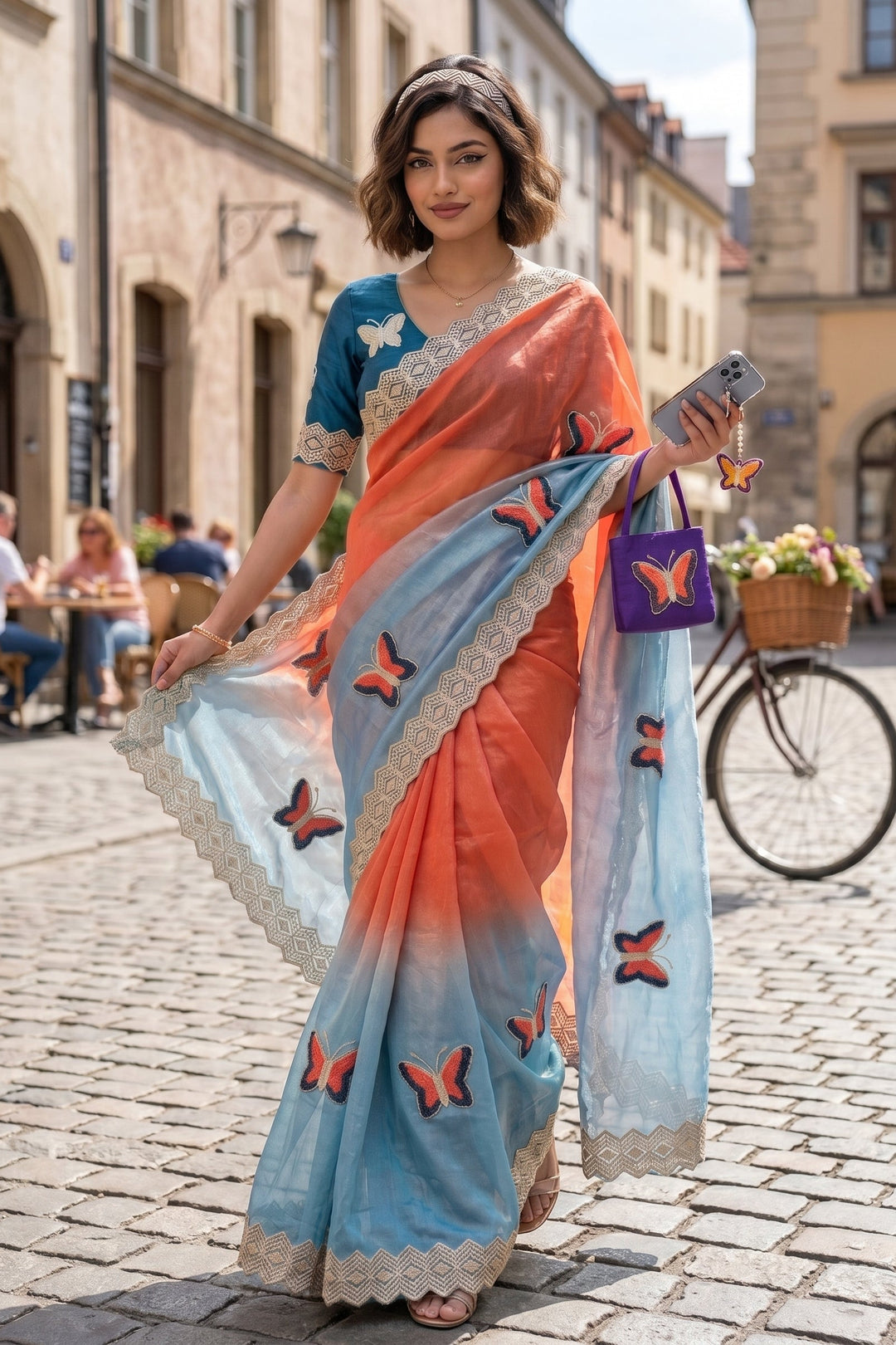Traveling In Luxury- Fancy Silk Saree