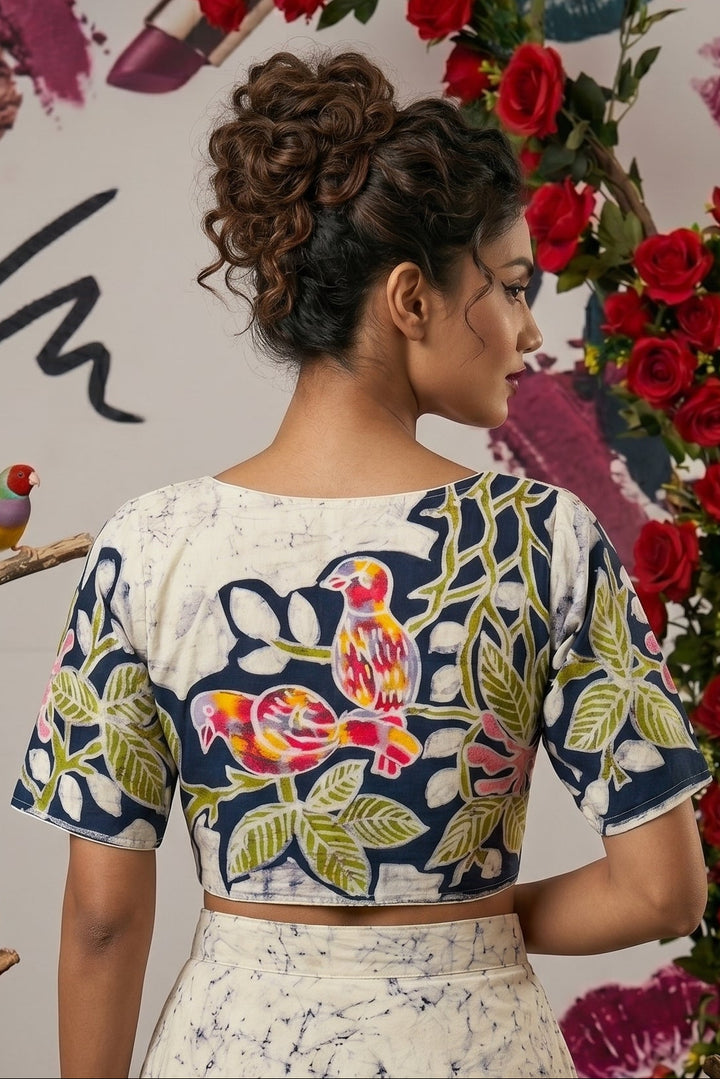 Bird Batik -Designer Blouse