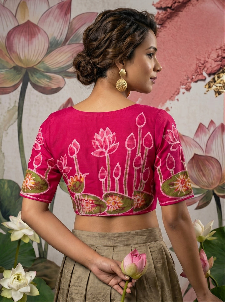 Lotus Batik -Designer Blouse